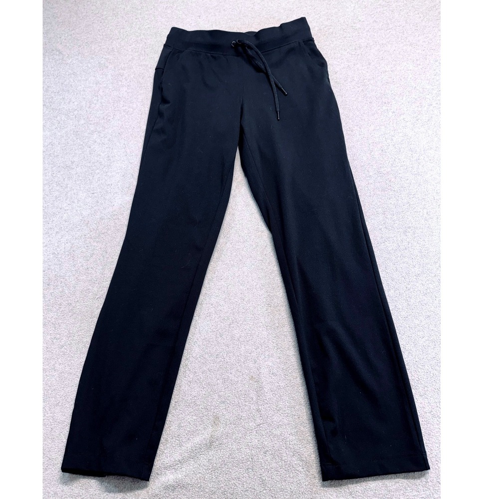 Yogalicious Lux Avenue Straight Leg Pant Womens XS Black Athletic Yoga Lounge